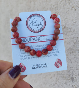 "Endurance" Red Jasper Stacker - TJazelle