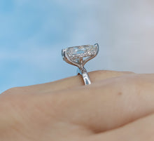 Load image into Gallery viewer, 3.01 Carat Pear Shaped Engagement Ring - 14K White Gold - Lab Created