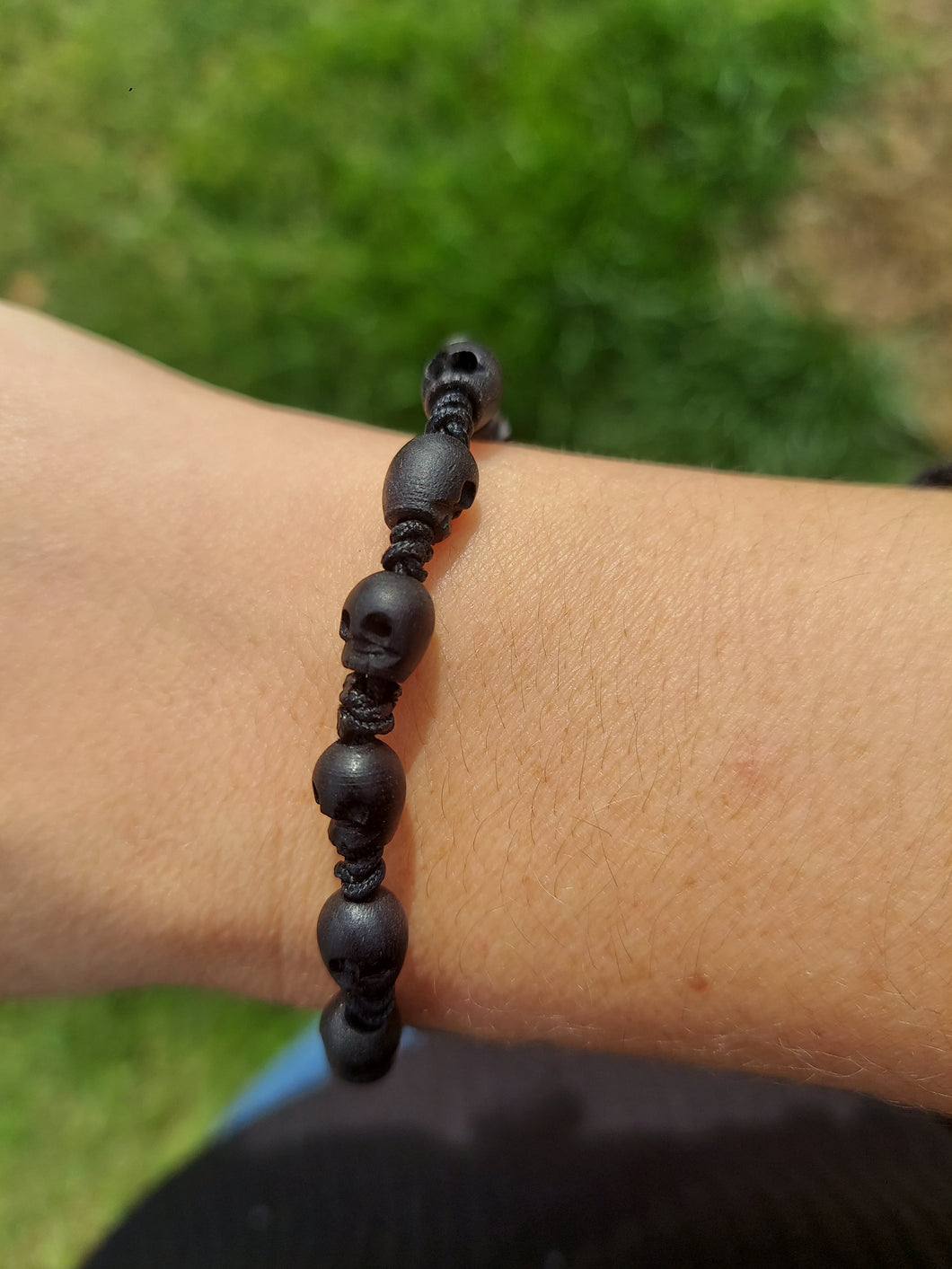 Black Skull Roll On Bracelet - Chan Luu