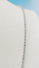 Load image into Gallery viewer, Diamond Tennis Necklace - 18K White Gold