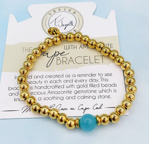 Aqua Amazonite Cape Bracelet - TJazelle