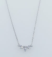 Load image into Gallery viewer, Diamond Array Pendant Necklace - 14K White Gold