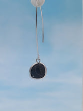 Load image into Gallery viewer, Black Howlite - Gemstone Threader Earring