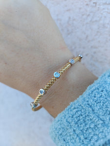 The Limited Edition CZ Bezel Hook Bracelet