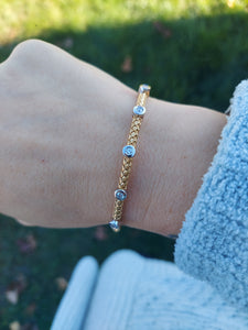 The Limited Edition CZ Bezel Hook Bracelet