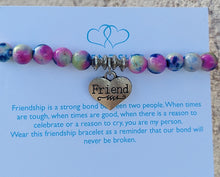 Load image into Gallery viewer, Friend Beaded Stretch Bracelet