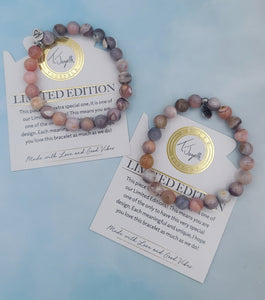 Inner Peace Peach Botswana Agate Stacker - TJazelle Retailer Exclusive