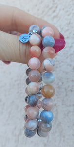 Inner Peace Peach Botswana Agate Stacker - TJazelle Retailer Exclusive