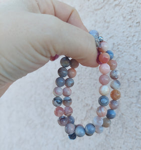 Inner Peace Peach Botswana Agate Stacker - TJazelle Retailer Exclusive