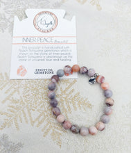 Load image into Gallery viewer, Inner Peace Peach Botswana Agate Stacker - TJazelle Retailer Exclusive