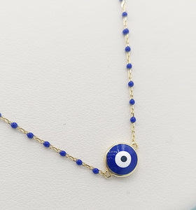 Evil Eye Necklace - Gold Plated Sterling Silver
