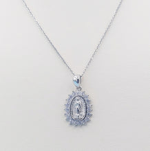 Load image into Gallery viewer, Mother Mary CZ &amp; 22inch Necklace
