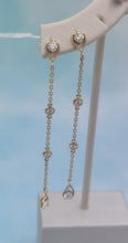 Load image into Gallery viewer, Diamond Drop Earrings - 14K Yellow Gold