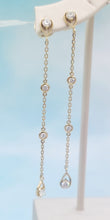 Load image into Gallery viewer, Diamond Drop Earrings - 14K Yellow Gold
