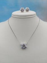 Load image into Gallery viewer, Snowflake Necklace &amp; Earring Set - Sterling Silver