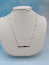 Load image into Gallery viewer, Bar Necklace - 14K White Gold
