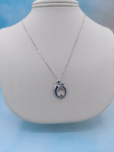 Load image into Gallery viewer, Mother &amp; Child Diamond Pendant &amp; Chain - 14K White Gold