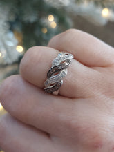 Load image into Gallery viewer, Chocolate CZ &amp; Clear Diamond Ring - Sterling Silver