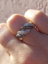 Load image into Gallery viewer, Chocolate CZ &amp; Clear Diamond Ring - Sterling Silver