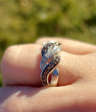 Load image into Gallery viewer, Chocolate CZ &amp; Clear Diamond Ring - Sterling Silver