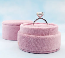 Load image into Gallery viewer, 3.6 Carat Lab Created Diamond Engagement Ring with Hidden Halo - 14K White Gold