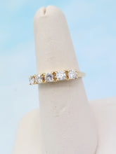 Load image into Gallery viewer, Five Stone Diamond Band - 1 Carat - 14K Yellow Gold