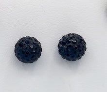 Load image into Gallery viewer, 8mm Crystal Ball Stud Earrings - Sterling Silver