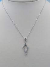 Load image into Gallery viewer, Diamond Kite Pendant &amp; Chain - 14K White Gold