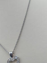 Load image into Gallery viewer, Diamond Key To My Heart Pendant &amp; Chain - 14K White Gold