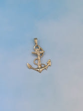 Load image into Gallery viewer, Anchor Crucifix Pendant - 14K Yellow Gold