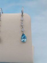 Load image into Gallery viewer, CZ Drop Earrings - Sterling Silver