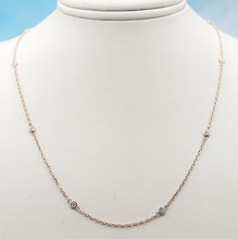 Load image into Gallery viewer, "Diamonds by the Yard" Necklace - 14K Rose Gold