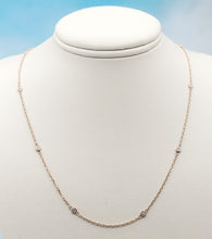Load image into Gallery viewer, "Diamonds by the Yard" Necklace - 14K Rose Gold