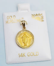 Load image into Gallery viewer, Miraculous Medal Pendant - 14K Yellow Gold