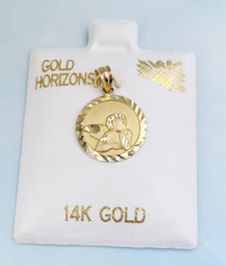 Cherub Pendant - 14K Gold