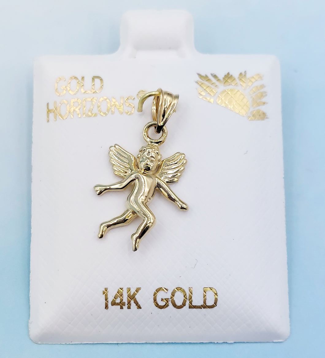 Angel Pendant - 14K Gold