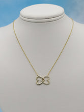 Load image into Gallery viewer, Double Heart Interlocking Necklace - Gold Plated