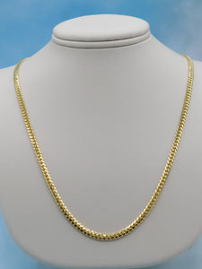 18K Gold Heavy Cuban Link Chain - 20 Inch