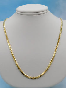 18K Gold Heavy Cuban Link Chain - 20 Inch