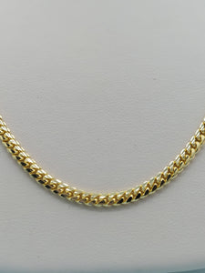 18K Gold Heavy Cuban Link Chain - 20 Inch