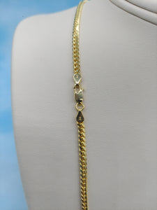 18K Gold Heavy Cuban Link Chain - 20 Inch