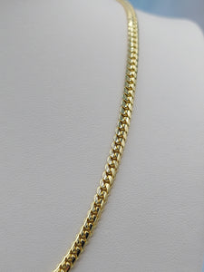 18K Gold Heavy Cuban Link Chain - 22 Inch