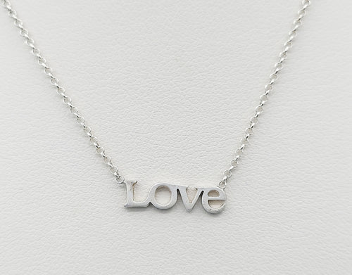 Dogeared Love Necklace - Sterling Silver