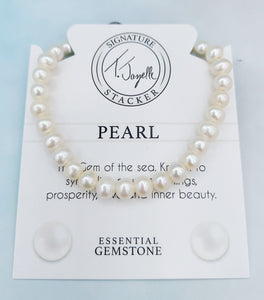 6mm Pearl Stacker Beaded Bracelet - TJazelle