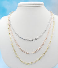 Load image into Gallery viewer, 18 Inch Elongated Paperclip Chain - 14K Gold
