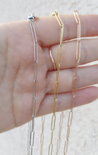 Load image into Gallery viewer, 18 Inch Elongated Paperclip Chain - 14K Gold