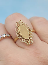 Load image into Gallery viewer, Filigree Signet Ring - 14K Yellow Gold