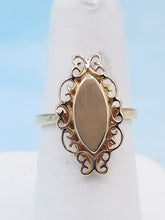 Load image into Gallery viewer, Filigree Signet Ring - 14K Yellow Gold