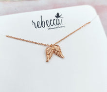 Load image into Gallery viewer, Angel Wings Necklace - Rose Gold Plated