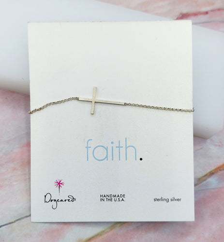 Dogeared Faith Cross Bracelet